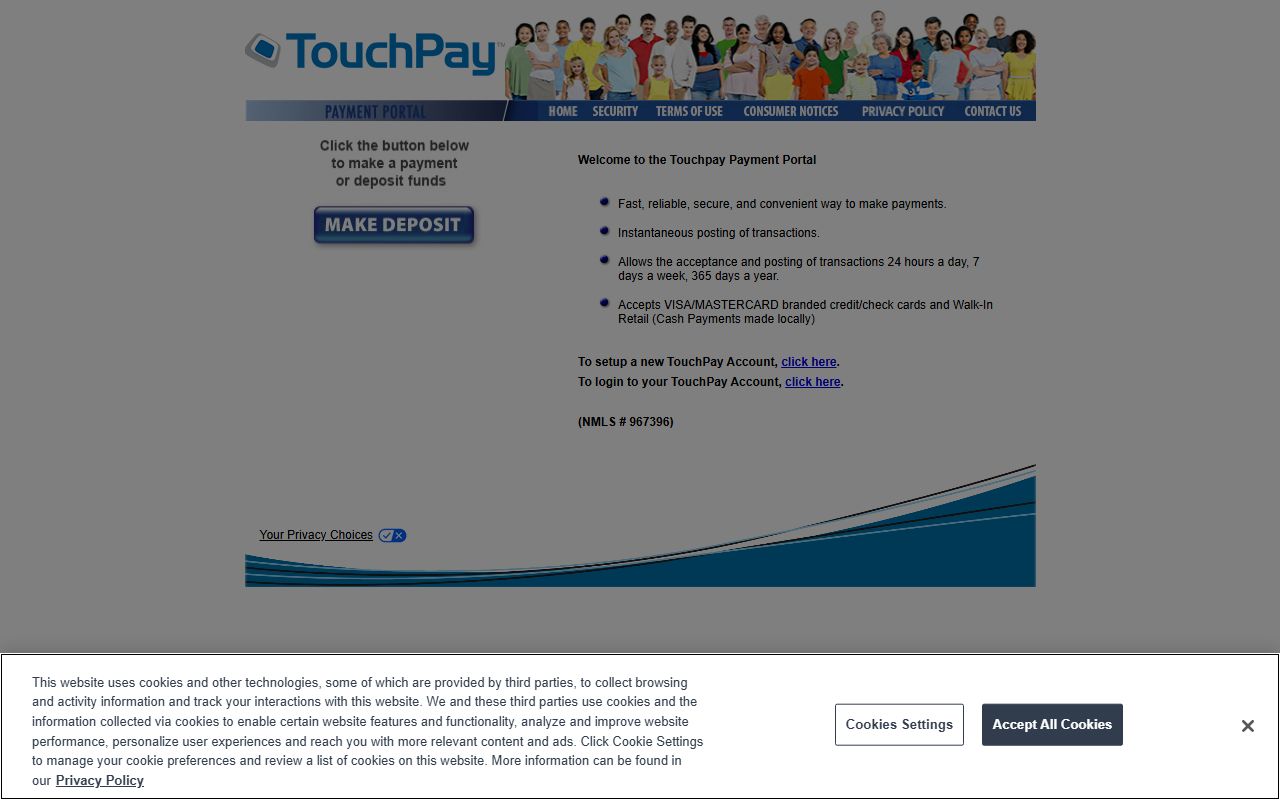 TouchPay and GTL deposit portal for Indian River County Jail bond and inmate accounts